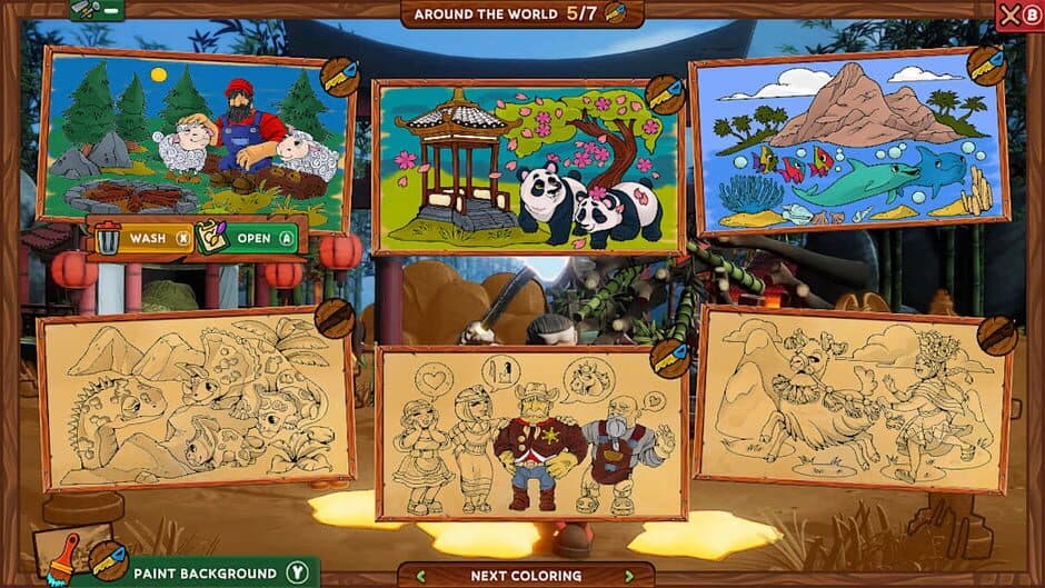 Coloring Pages: Lumberhill Tales screenshot