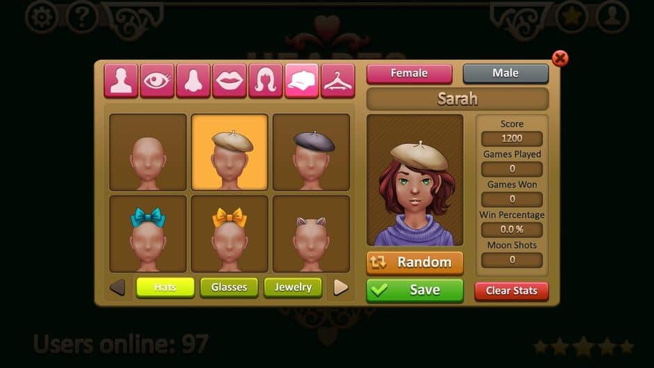 Hearts Online screenshot