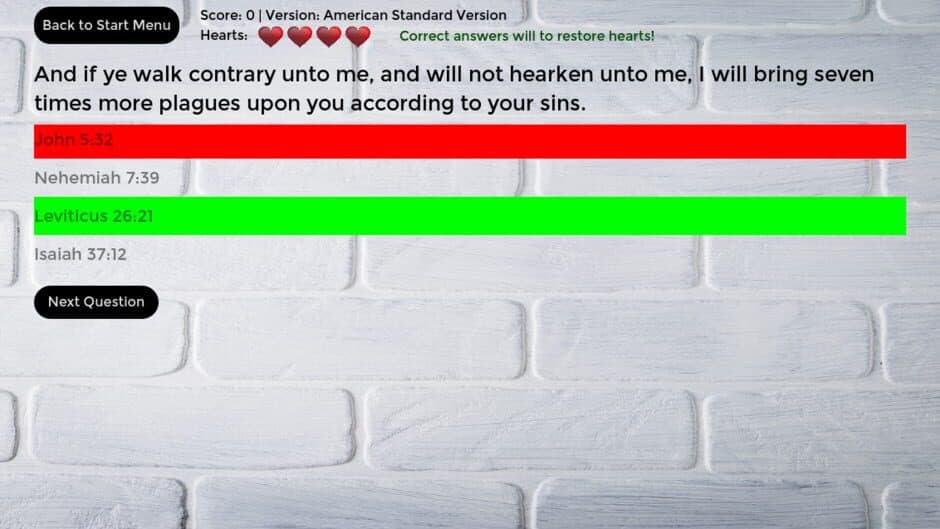 Bible Verse Challenge screenshot