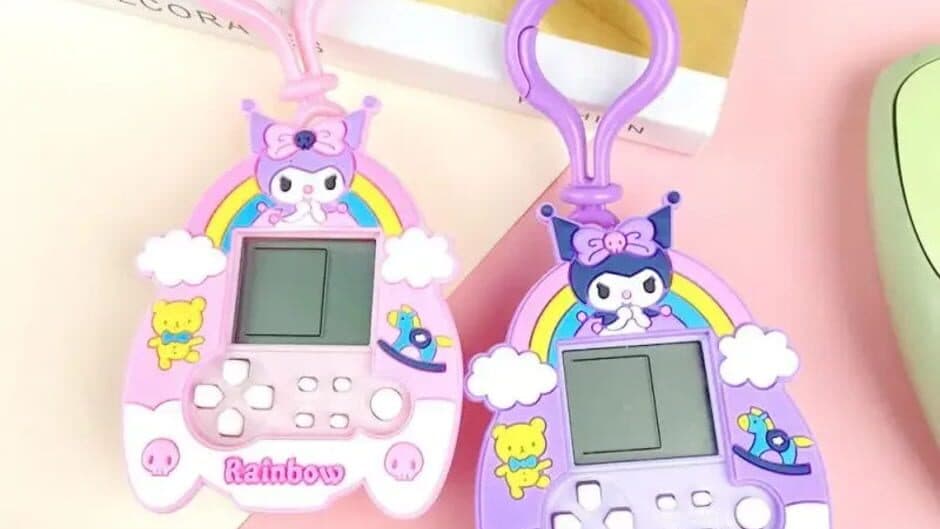 Tetris Kuromi Sanrio Key Chain Game Console screenshot
