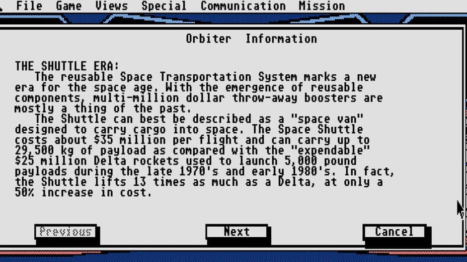 Orbiter screenshot