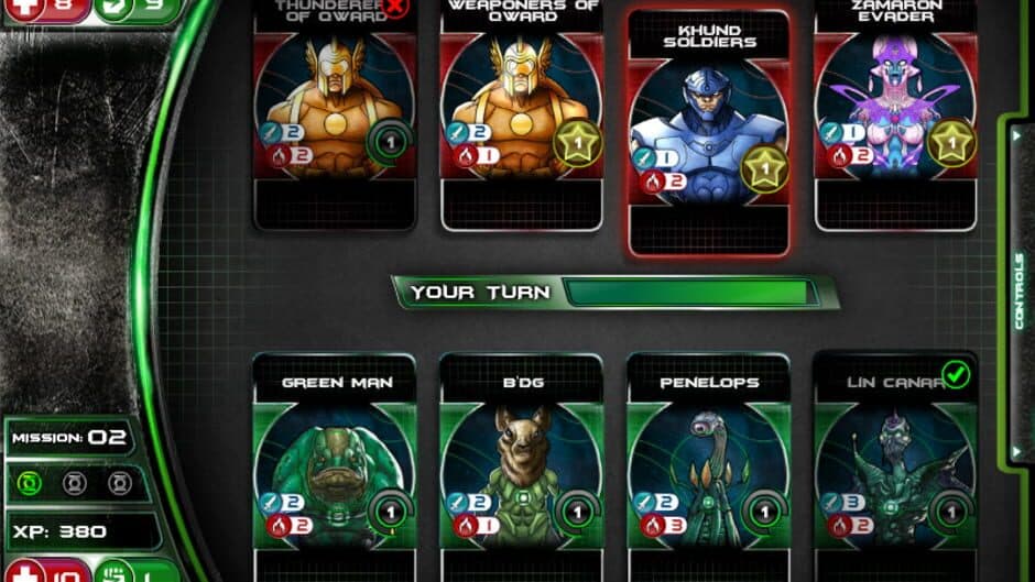 Green Lantern Battle Cards screenshot