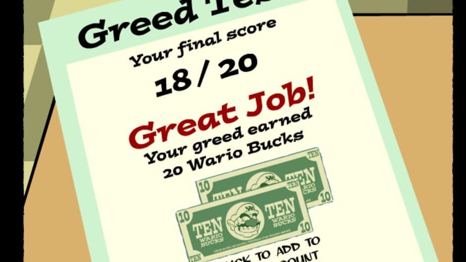 Greed School Test screenshot