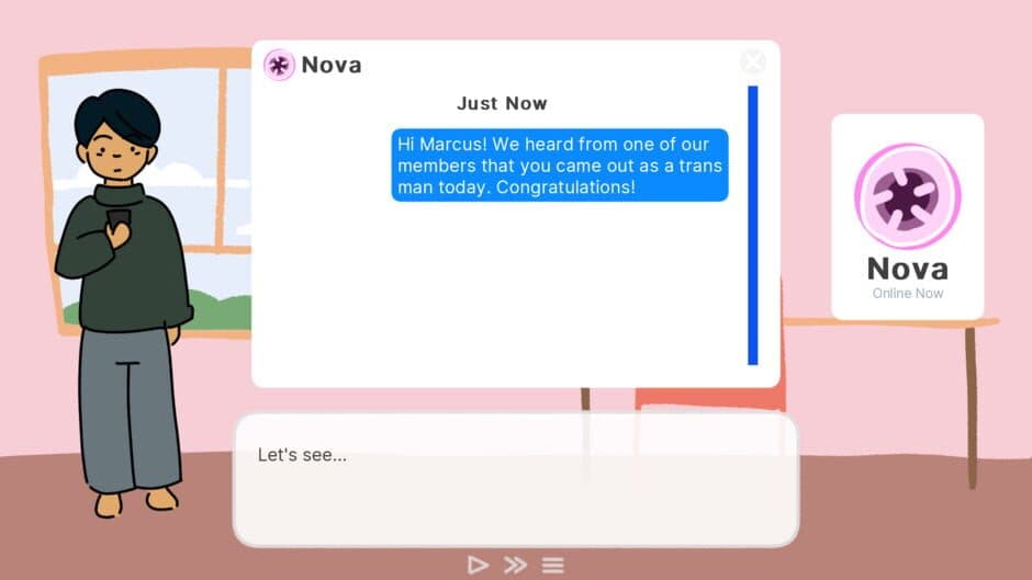 Marcus Comes Out Online screenshot