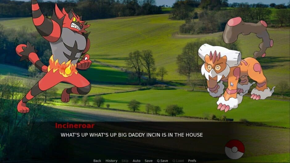 Landorus Therian Dating Simulator screenshot