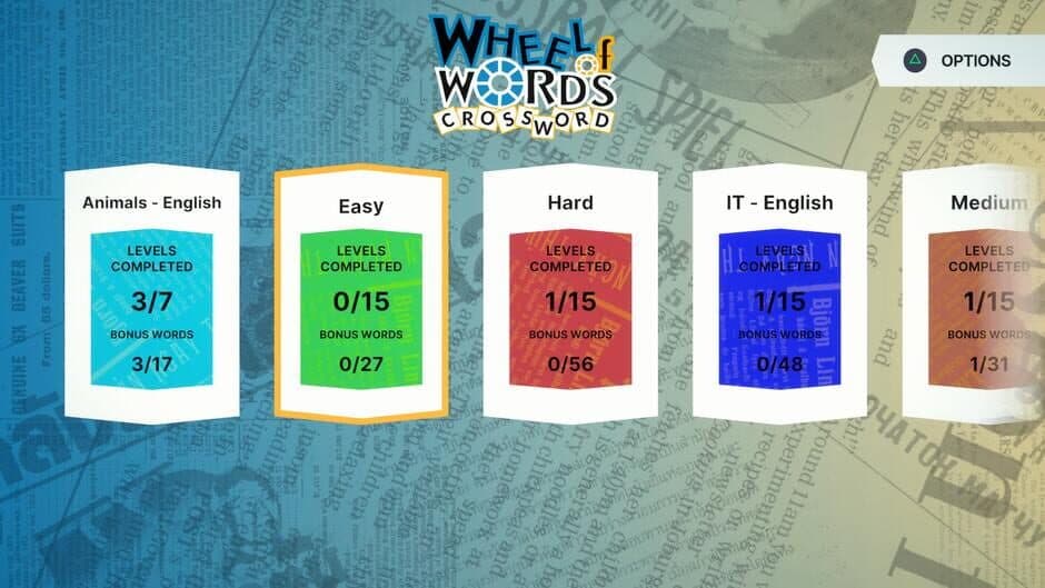 Wheel of Words: Crossword screenshot