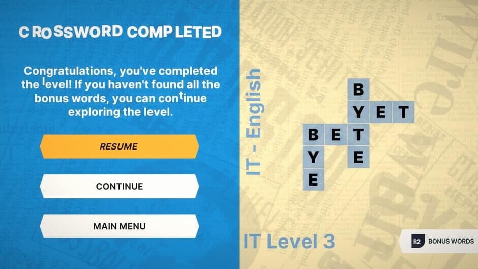 Wheel of Words: Crossword screenshot