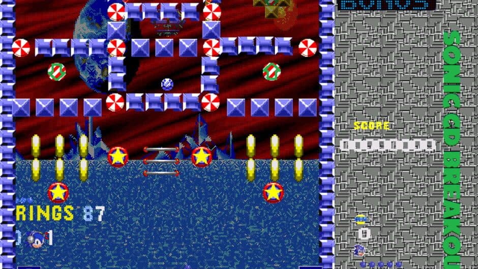 Sonic CD Breakout screenshot