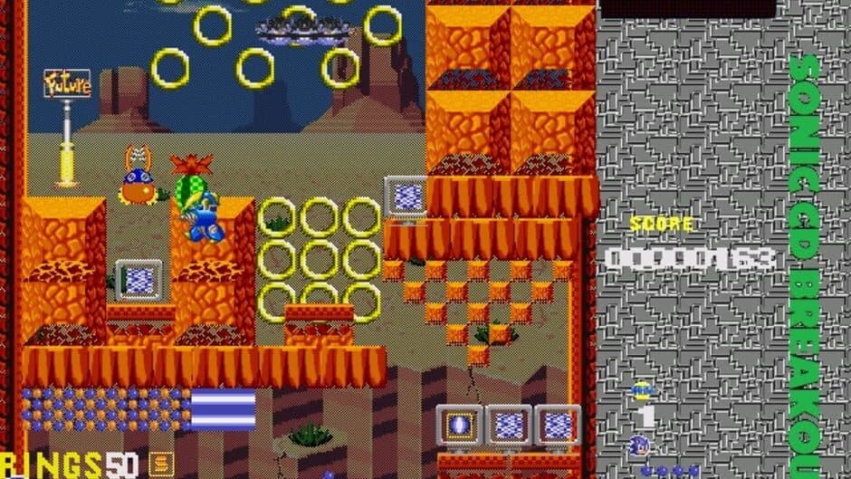 Sonic CD Breakout screenshot