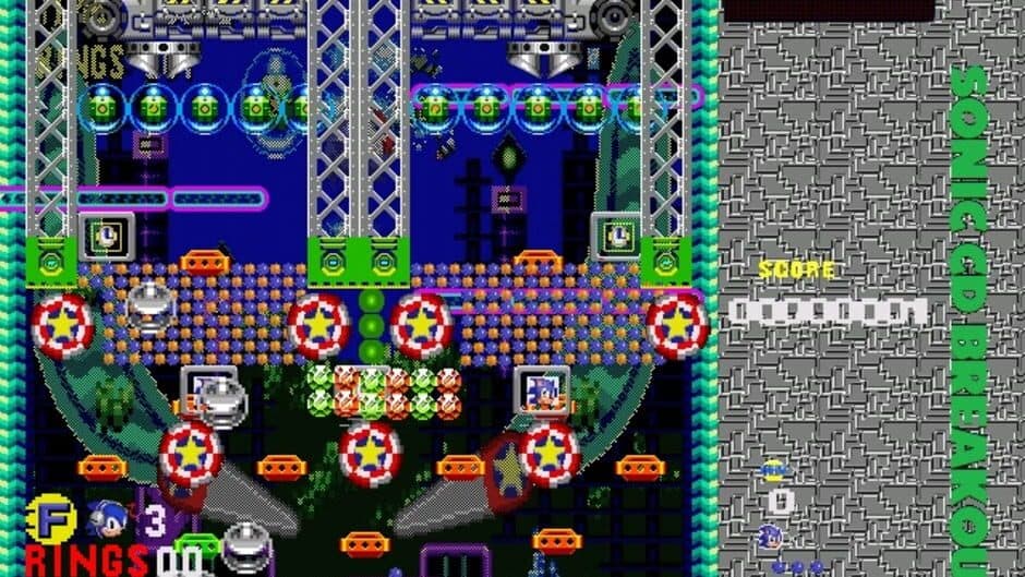 Sonic CD Breakout screenshot