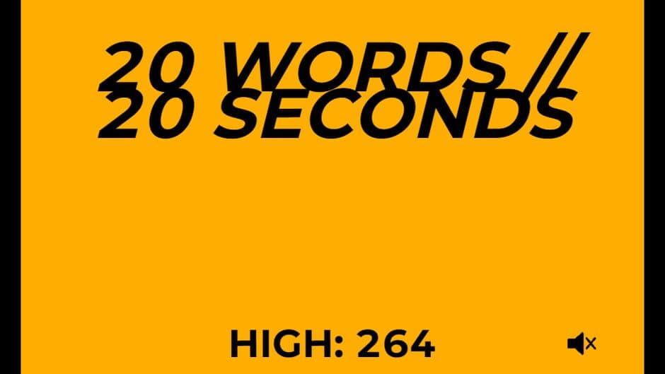 20 Words // 20 Seconds screenshot
