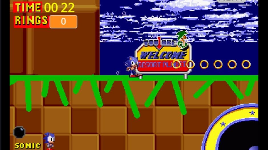 Sonic in Resort Planet screenshot