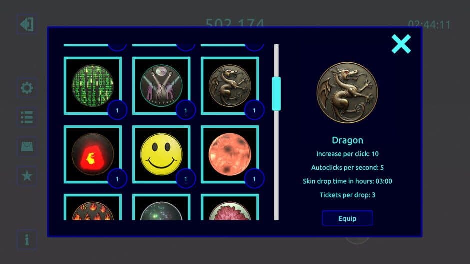 Clickoin screenshot