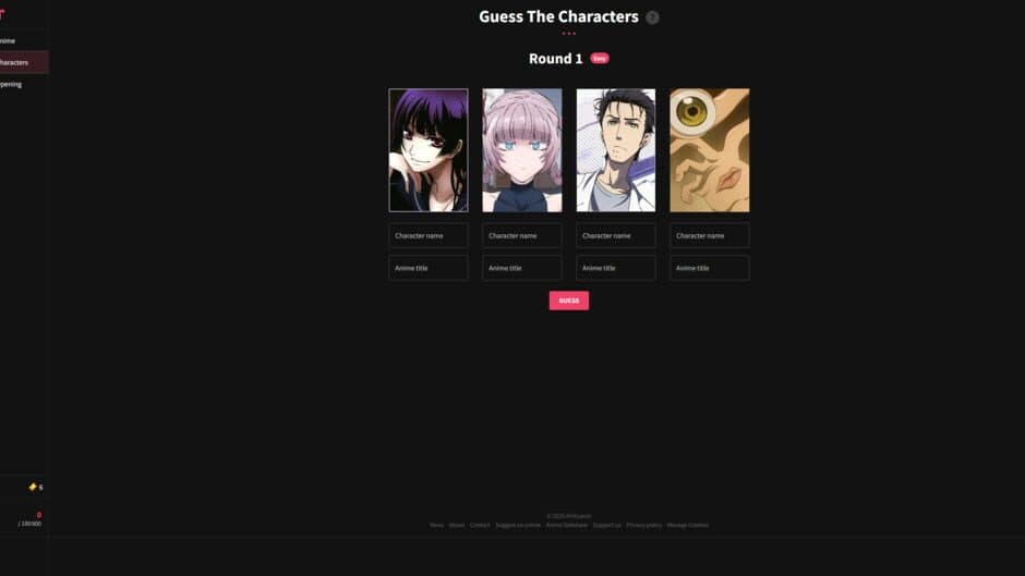 AniGuessr screenshot