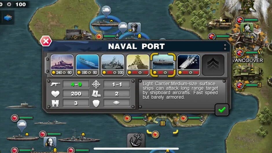 Glory of Generals: Pacific War screenshot