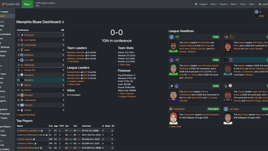 Football GM screenshot