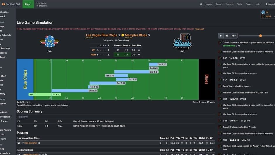 Football GM screenshot
