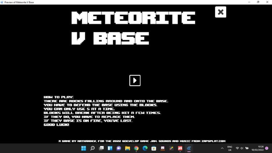 Meteorite V Base screenshot