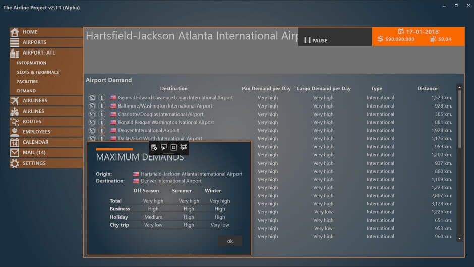 The Airline Project screenshot
