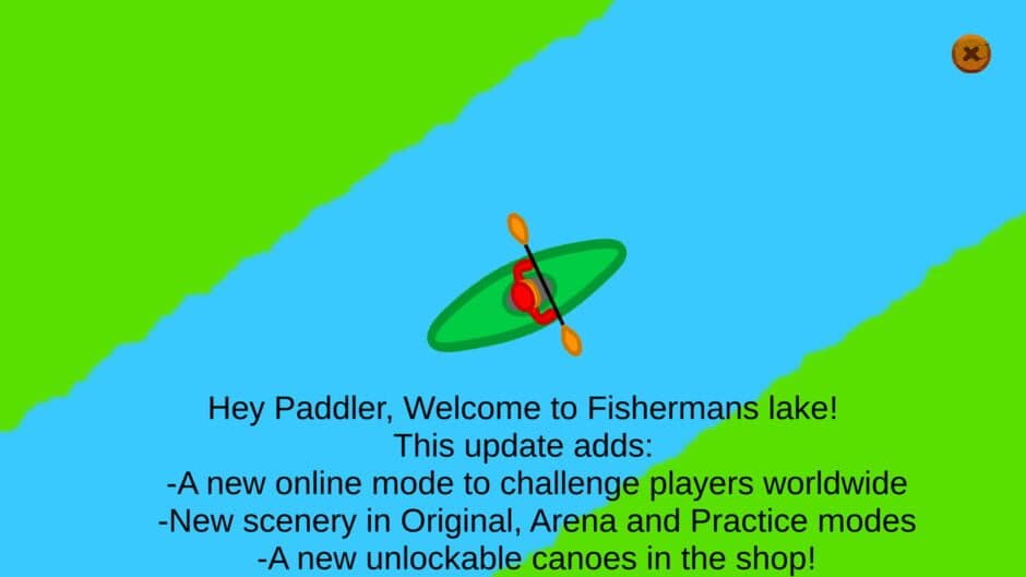 Skimming Canoe screenshot