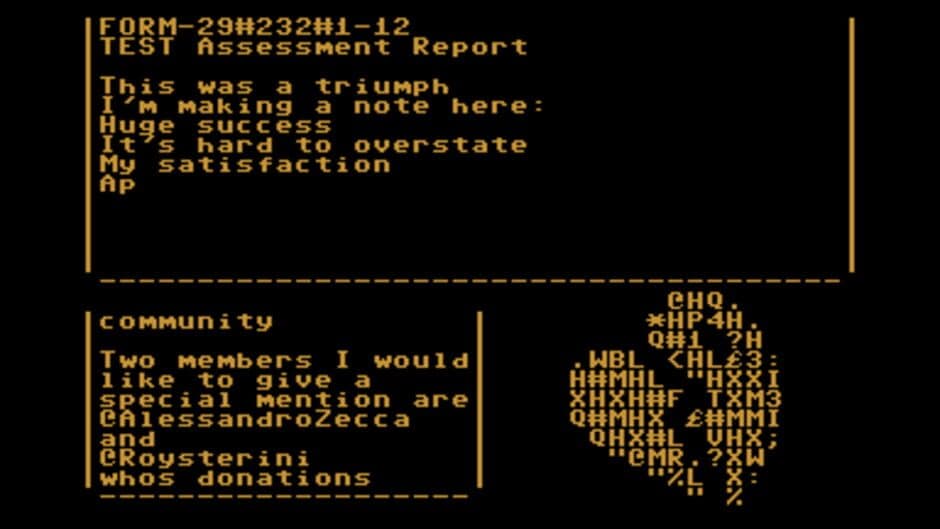 Portal for the C64 screenshot