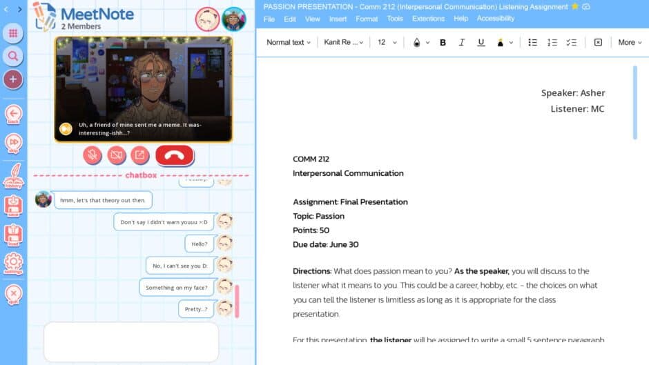 Assignment Due: Project Blue screenshot