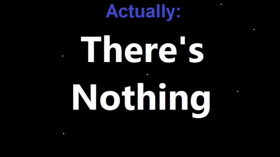 Actually: There's nothing screenshot