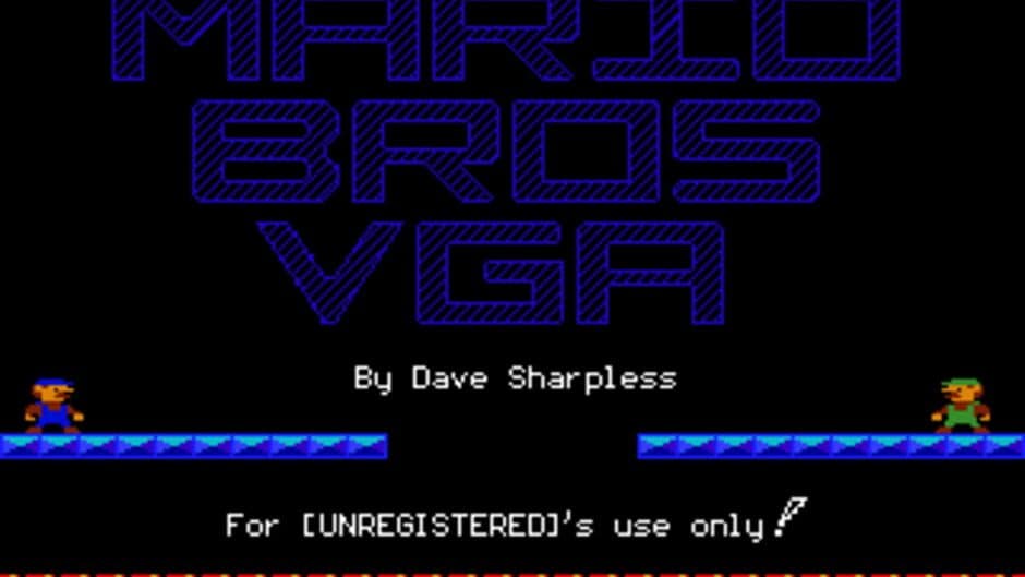 Mario Bros. VGA screenshot