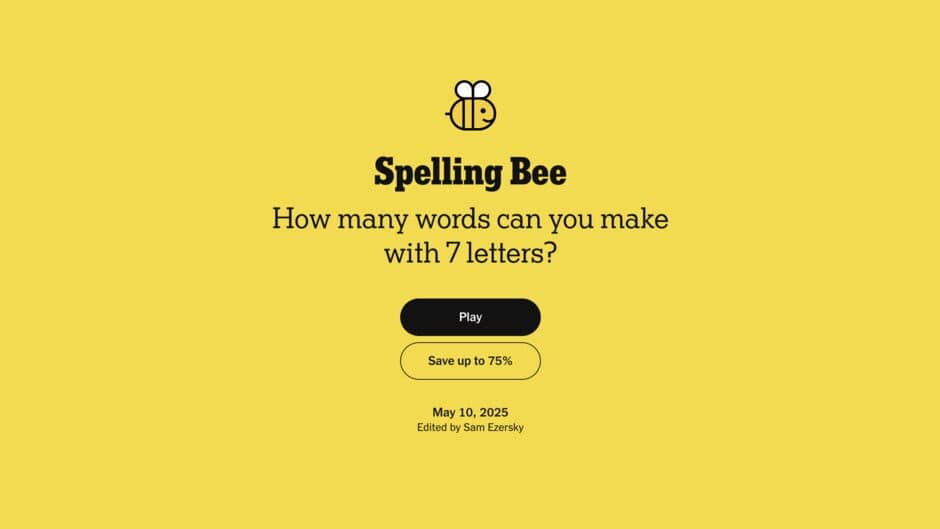 Spelling Bee screenshot