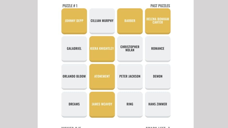 Cine2Nerdle screenshot