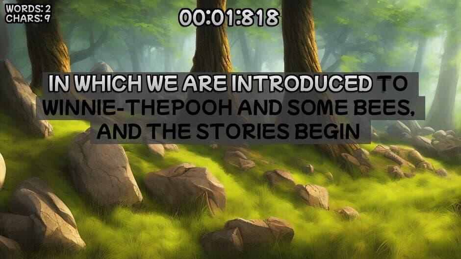 Winnie the Pooh's Book Writing Speedrunner screenshot