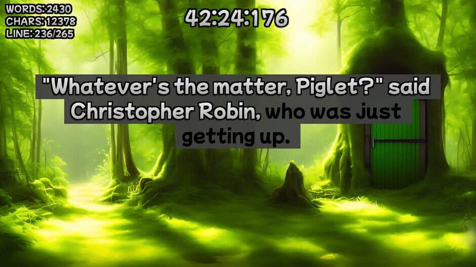 Winnie the Pooh's Book Writing Speedrunner screenshot