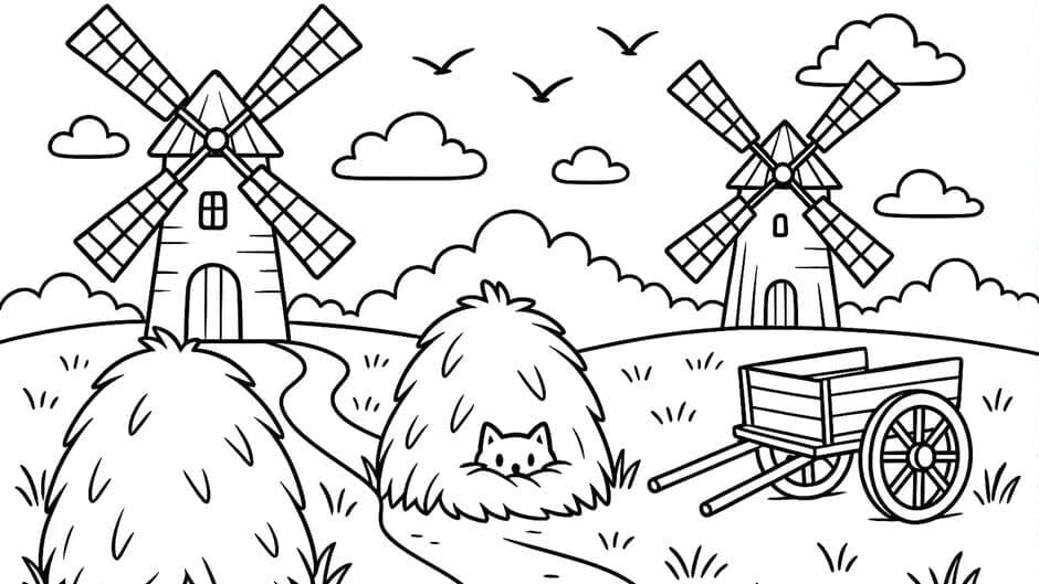 100 Cats Lost in Poland Find & Color screenshot
