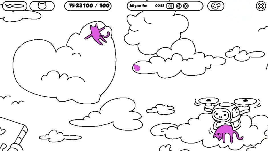 100 Cats Lost in Poland Find & Color screenshot