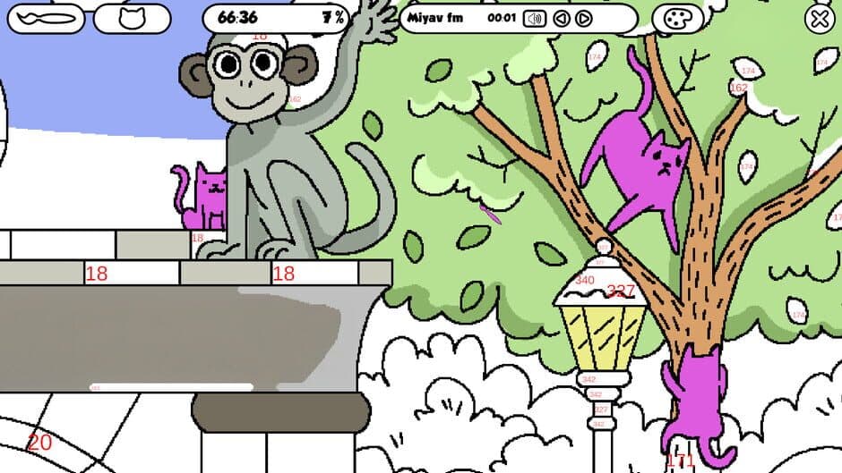 100 Cats Lost in Canada Find & Color screenshot
