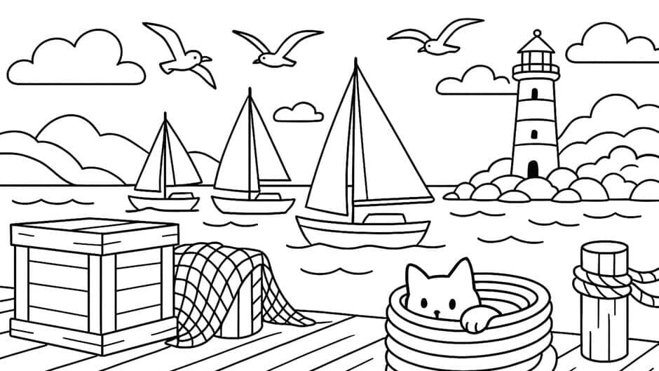 100 Cats Lost in Canada Find & Color screenshot