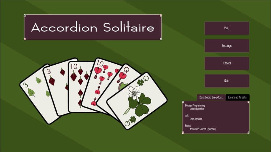 Accordion Solitaire screenshot