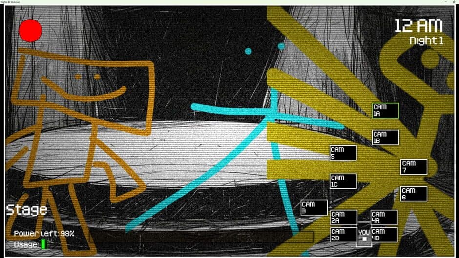 Five Nights at Stickman screenshot