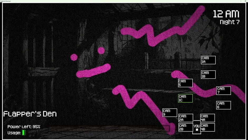 Five Nights at Stickman screenshot