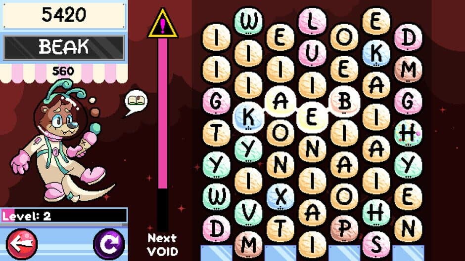 Wordscoop with Gelato the Otter screenshot