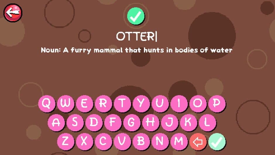 Wordscoop with Gelato the Otter screenshot