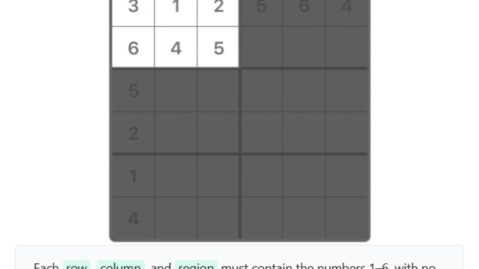 Mini Sudoku screenshot