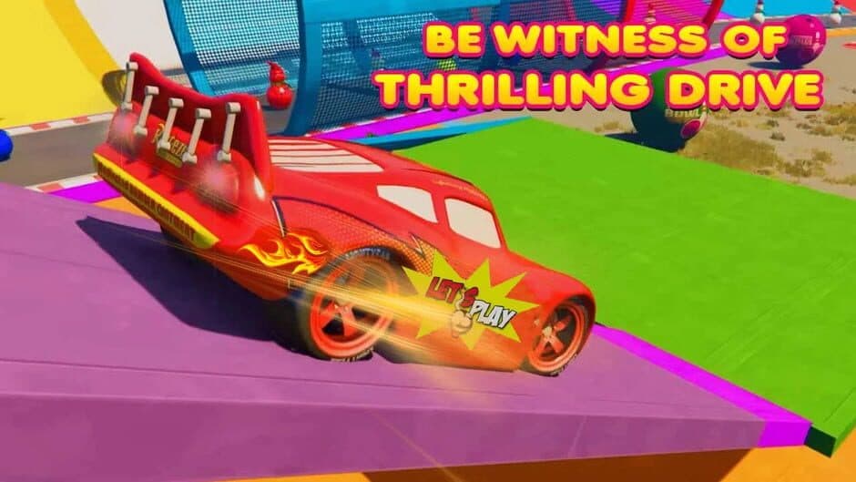 Superhero Car Race: Mega Ramp screenshot