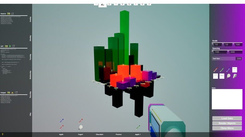 First-Person Data Explorer screenshot