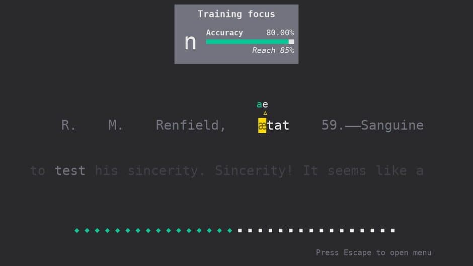 Typingvania screenshot