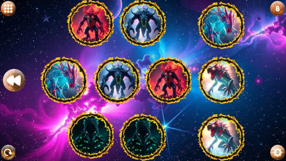 Space Memory: Monsters screenshot