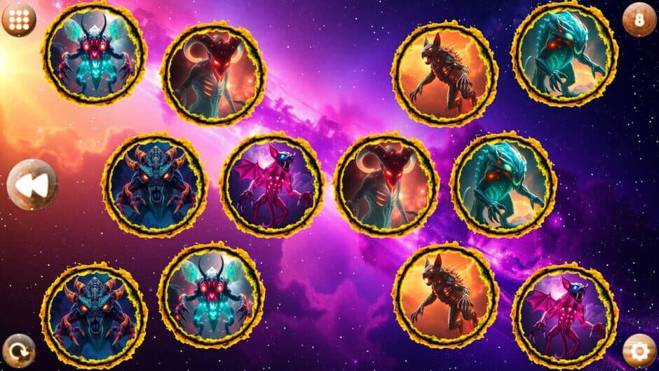 Space Memory: Monsters screenshot