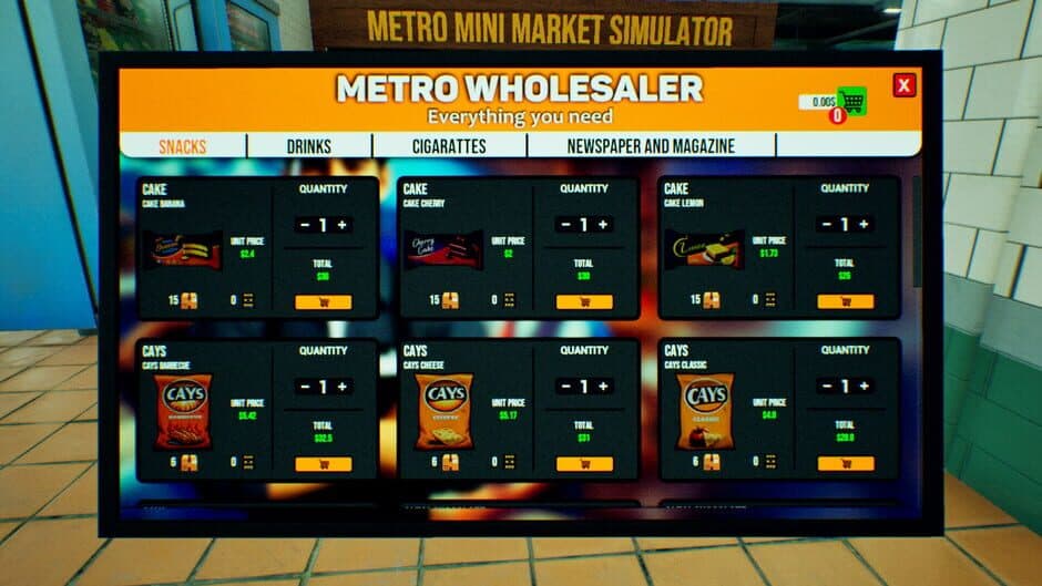 Metro Mini Market Simulator screenshot