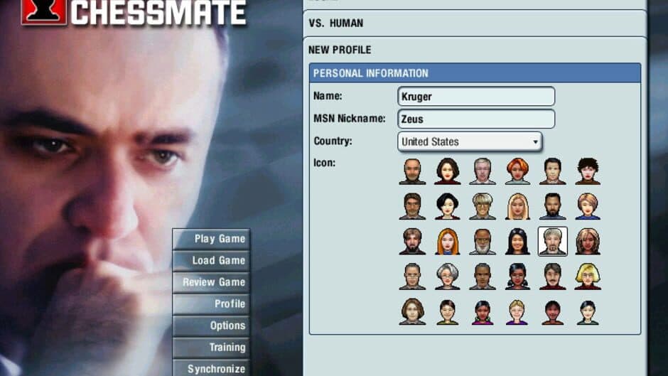 Kasparov Chessmate screenshot