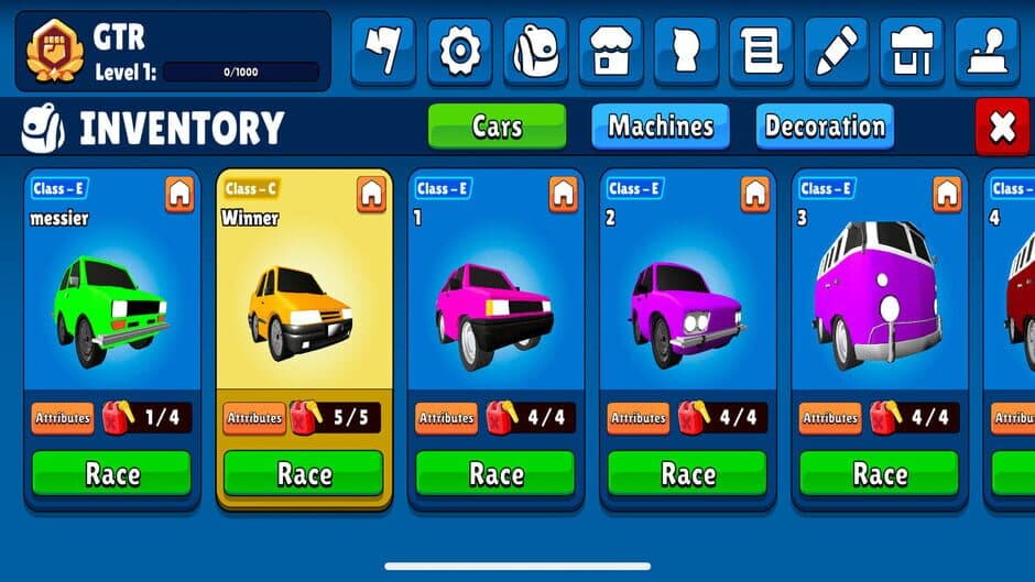 GTR: Garage Town Racing screenshot